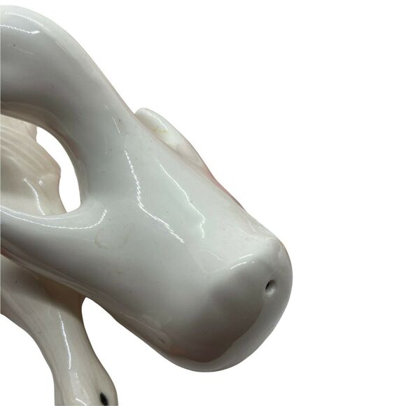 Geese Shape Salt And Pepper And Napkin Rings Vintage White Ceramic Set Of 14 - Picture 4 of 14